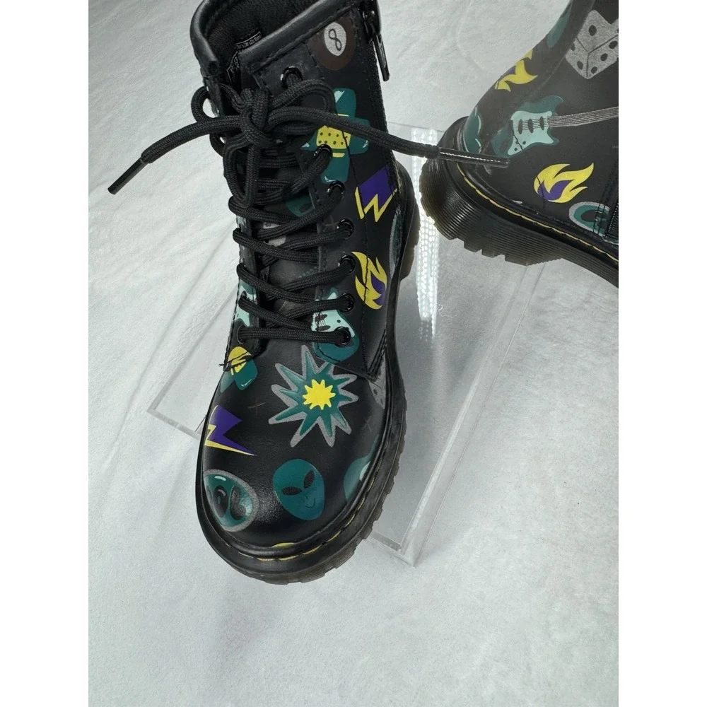 Dr Marten Junior 1460 Sticker Print Lace‎ Up Size 13